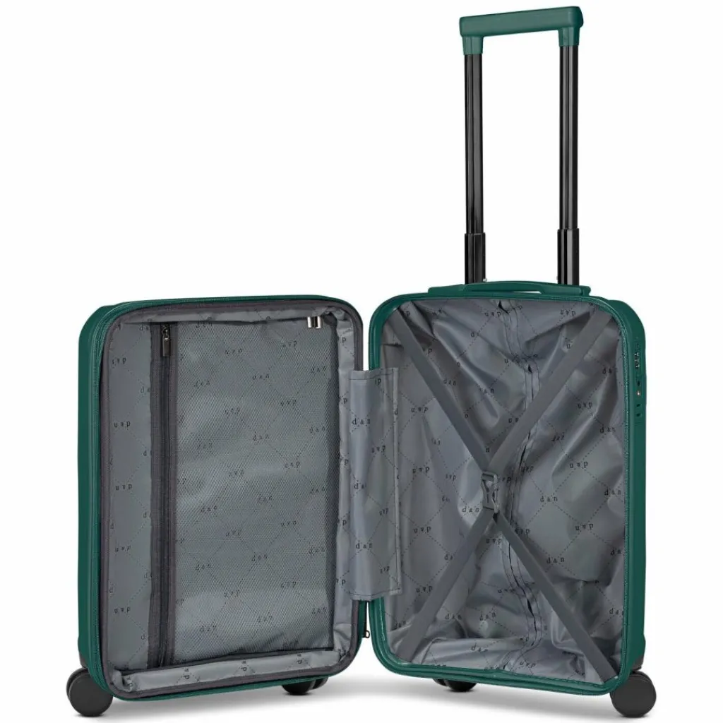 d&n South Dakota 4 Rollen Kabinentrolley S 55 cm mit Dehnfalte