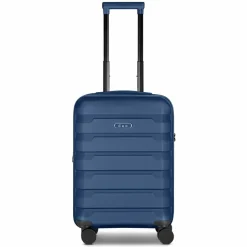d&n Hartgepäck Kabinengepäck|4-Rollen Kabinentrolleys<South Dakota 4 Rollen Kabinentrolley S 55 cm mit Dehnfalte navy blue