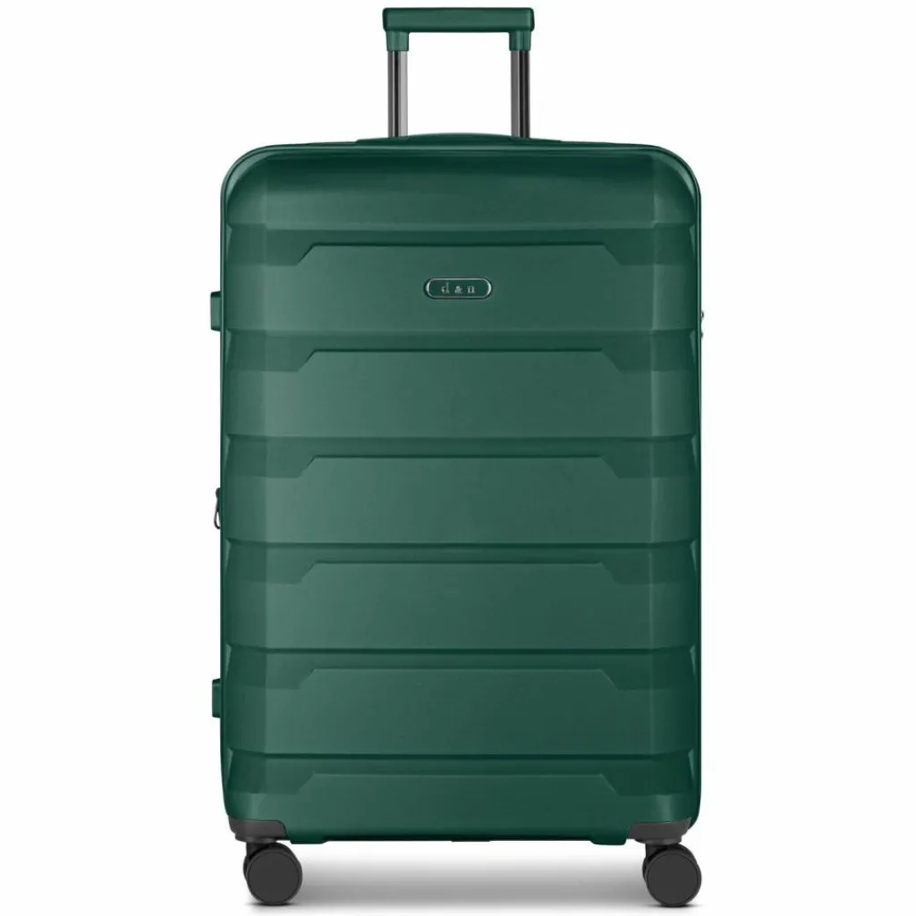 New d&n South Dakota 4 Rollen Trolley L 76 cm mit Dehnfalte olive