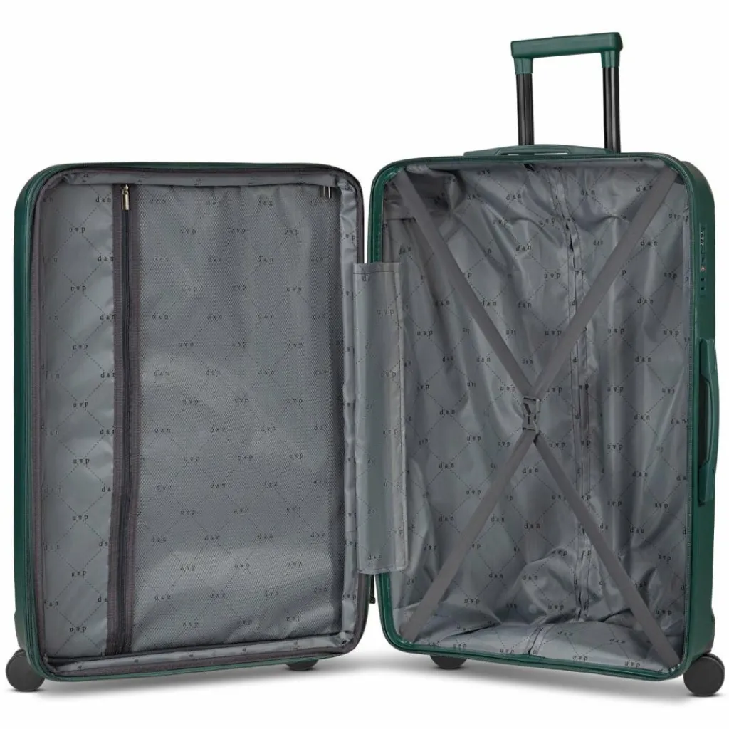 New d&n South Dakota 4 Rollen Trolley L 76 cm mit Dehnfalte olive