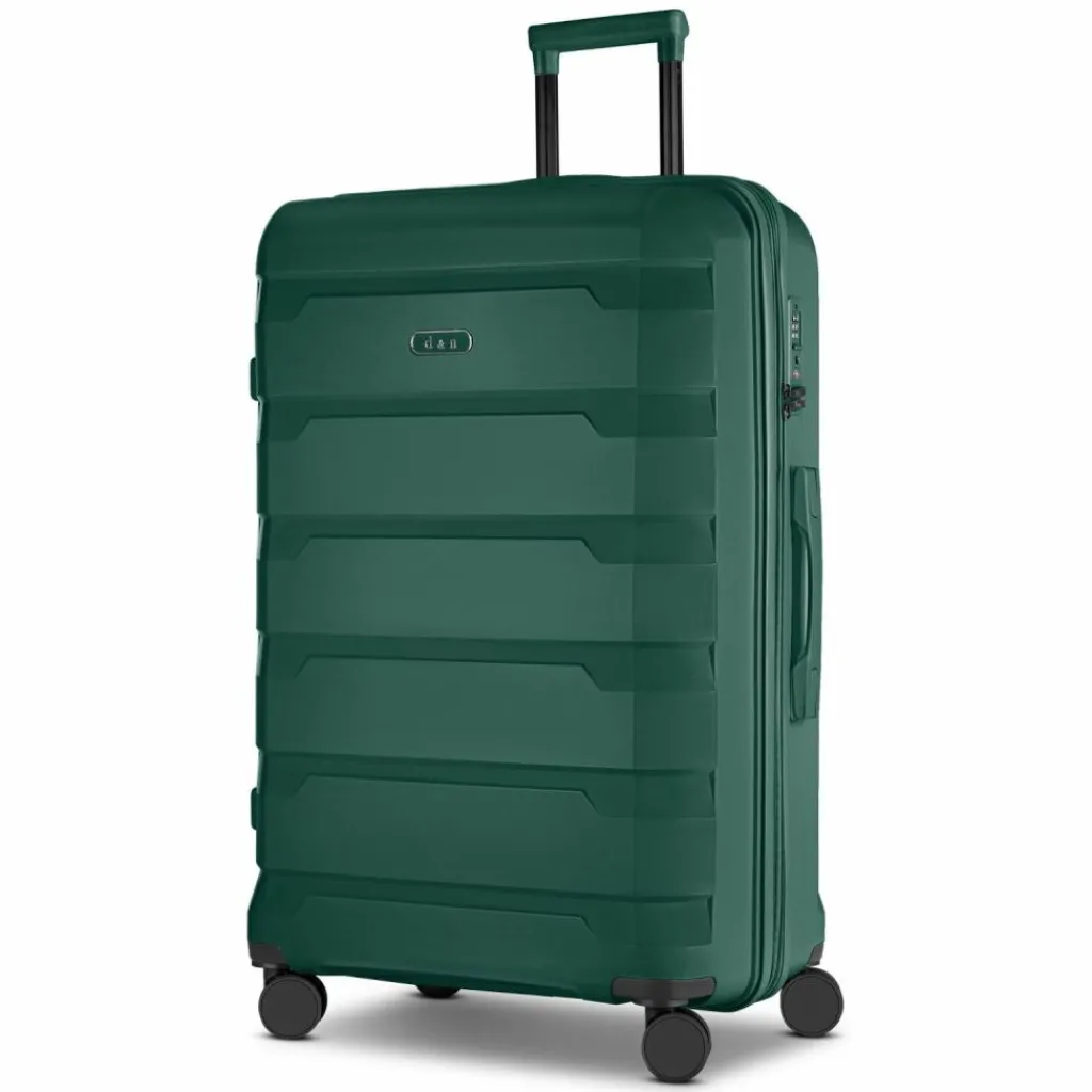 New d&n South Dakota 4 Rollen Trolley L 76 cm mit Dehnfalte olive