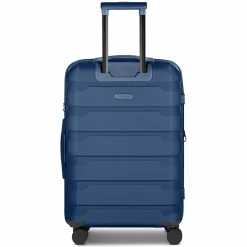 Hot d&n South Dakota 4 Rollen Trolley M 66 cm mit Dehnfalte navy blue