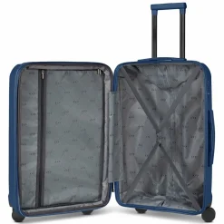 Hot d&n South Dakota 4 Rollen Trolley M 66 cm mit Dehnfalte navy blue