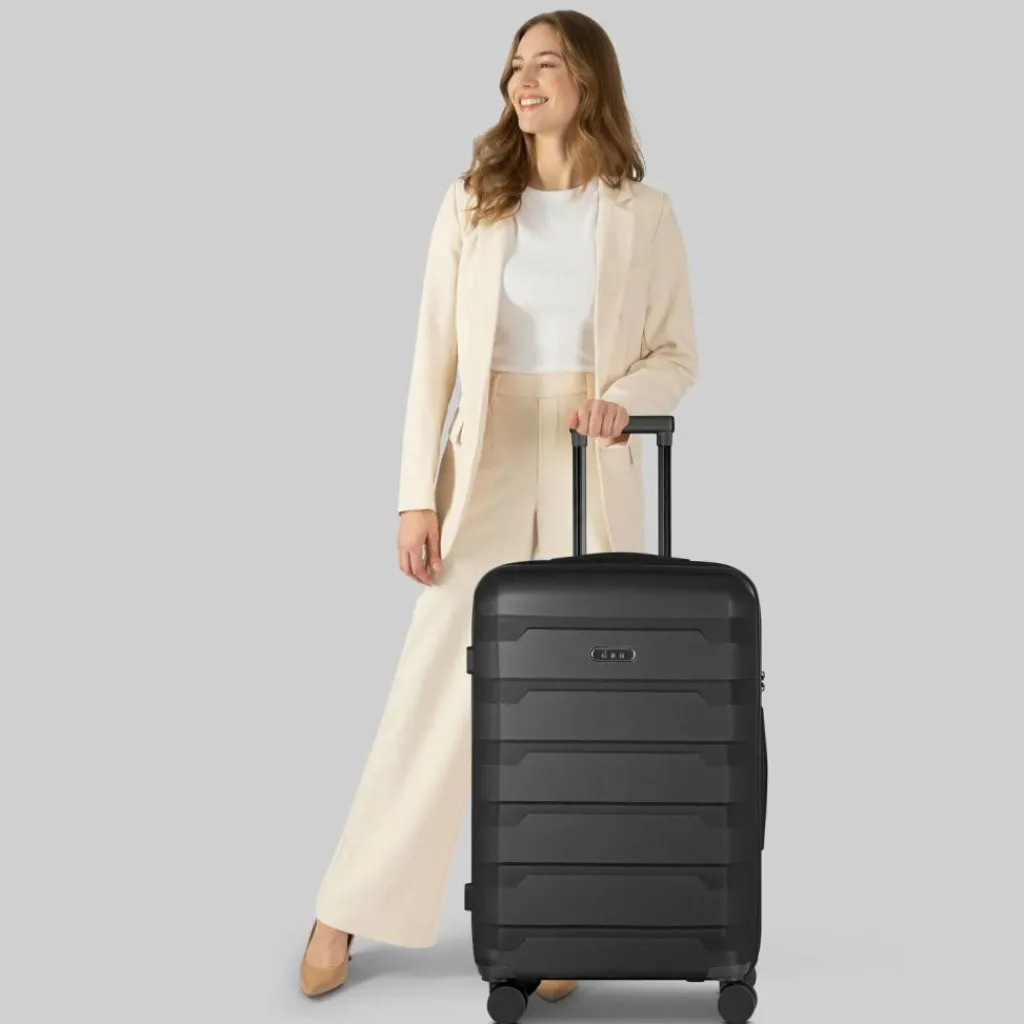 d&n South Dakota 4 Rollen Trolley M 66 cm mit Dehnfalte