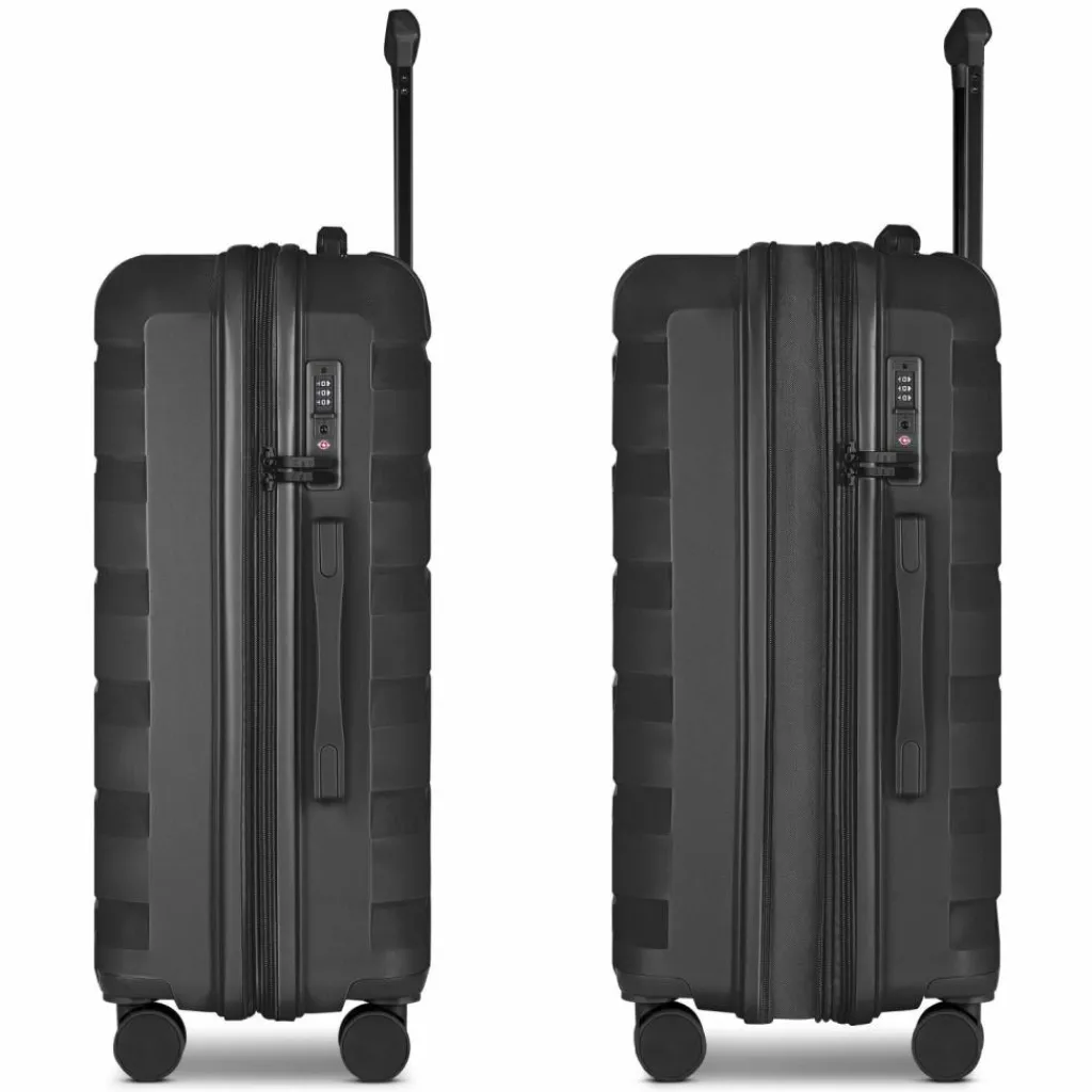 d&n South Dakota 4 Rollen Trolley M 66 cm mit Dehnfalte