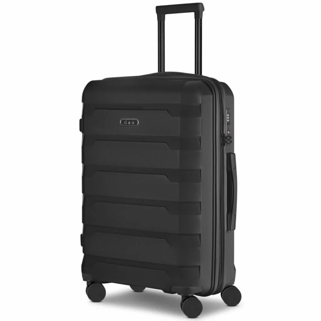 d&n South Dakota 4 Rollen Trolley M 66 cm mit Dehnfalte