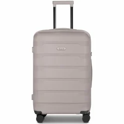 d&n Hartgepäck|4-Rollen Koffer<South Dakota 4 Rollen Trolley M 66 cm mit Dehnfalte champagner