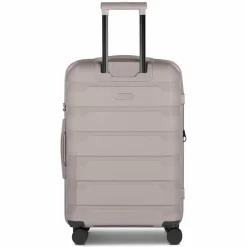 d&n Hartgepäck|4-Rollen Koffer<South Dakota 4 Rollen Trolley M 66 cm mit Dehnfalte champagner