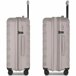 d&n Hartgepäck|4-Rollen Koffer<South Dakota 4 Rollen Trolley M 66 cm mit Dehnfalte champagner