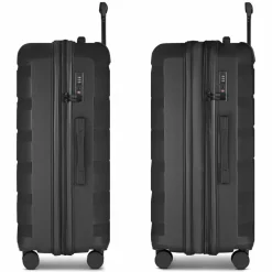 d&n Hartgepäck|4-Rollen Koffer<South Dakota 4 Rollen Trolley L 76 cm mit Dehnfalte black