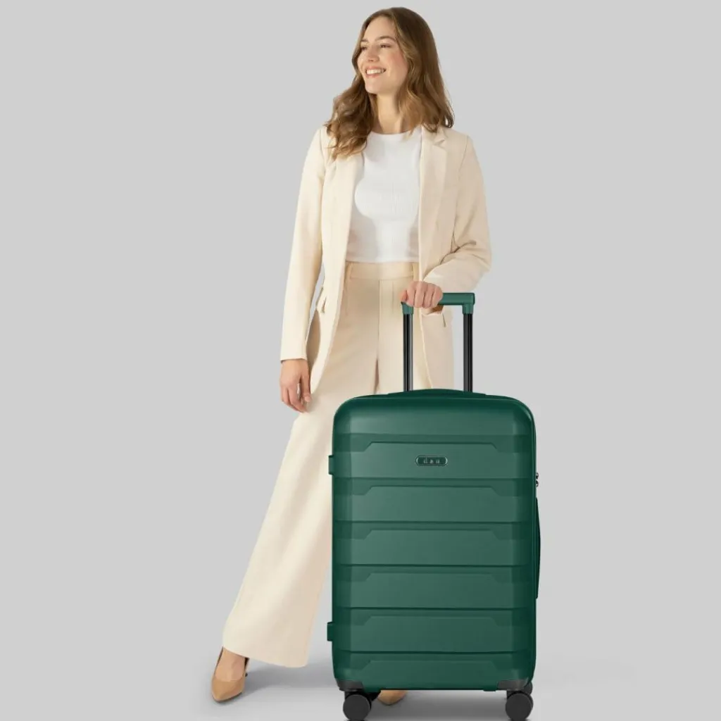 d&n South Dakota 4 Rollen Trolley M 66 cm mit Dehnfalte