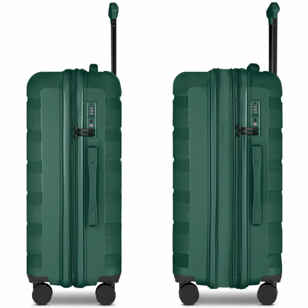 d&n South Dakota 4 Rollen Trolley M 66 cm mit Dehnfalte