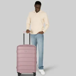 Online d&n South Dakota 4 Rollen Trolley M 66 cm mit Dehnfalte rose gold