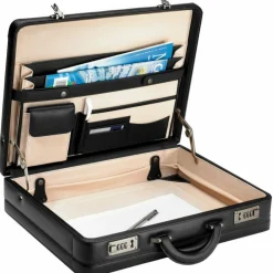 Clearance d&n Tradition Aktenkoffer Leder 46 cm schwarz