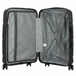 d&n Travel Line 4300 4 Rollen Kofferset 3-teilig schwarz