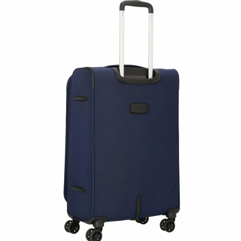 Best d&n Travel Line 9504 4 Rollen Kofferset 3-teilig mit Dehnfalte navy