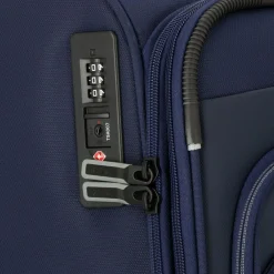 Best d&n Travel Line 9504 4 Rollen Kofferset 3-teilig mit Dehnfalte navy