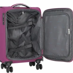 Best d&n Travel Line 9204 4 Rollen Kabinentrolley 55 cm purple