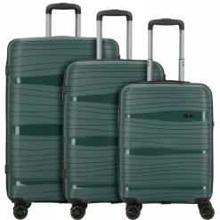 d&n Koffersets Als Hartgepäck|Koffersets 3-Teilig<Travel Line 4300 4 Rollen Kofferset 3-teilig dark green