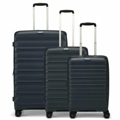 d&n Koffersets Als Hartgepäck|Koffersets 3-Teilig<Travel Line 4700 4 Rollen Kofferset 3-teilig mit Dehnfalte navy