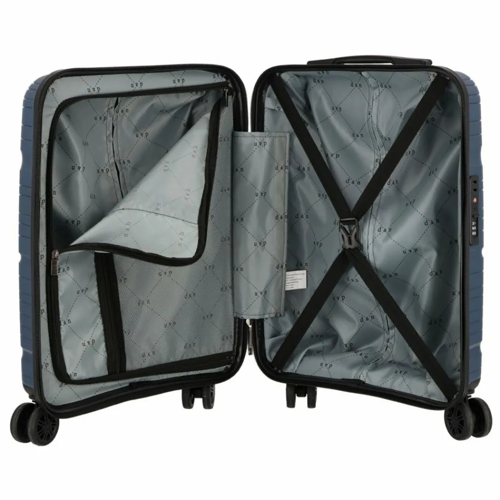 d&n Hartgepäck Kabinengepäck|4-Rollen Kabinentrolleys<Travel Line 4300 4 Rollen Kabinentrolley S 55 cm dunkelblau