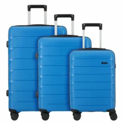 d&n Koffersets Als Hartgepäck|Koffersets 3-Teilig<Travel Line 4100 4 Rollen Kofferset 3-teilig blue