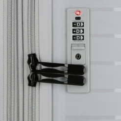 Outlet d&n Travel Line 4500 4 Rollen Kofferset 3-teilig mit Dehnfalte grey