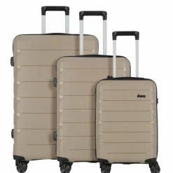 d&n Koffersets Als Hartgepäck|Koffersets 3-Teilig<Travel Line 4100 4 Rollen Kofferset 3-teilig taupe