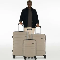 d&n Koffersets Als Hartgepäck|Koffersets 3-Teilig<Travel Line 4100 4 Rollen Kofferset 3-teilig taupe