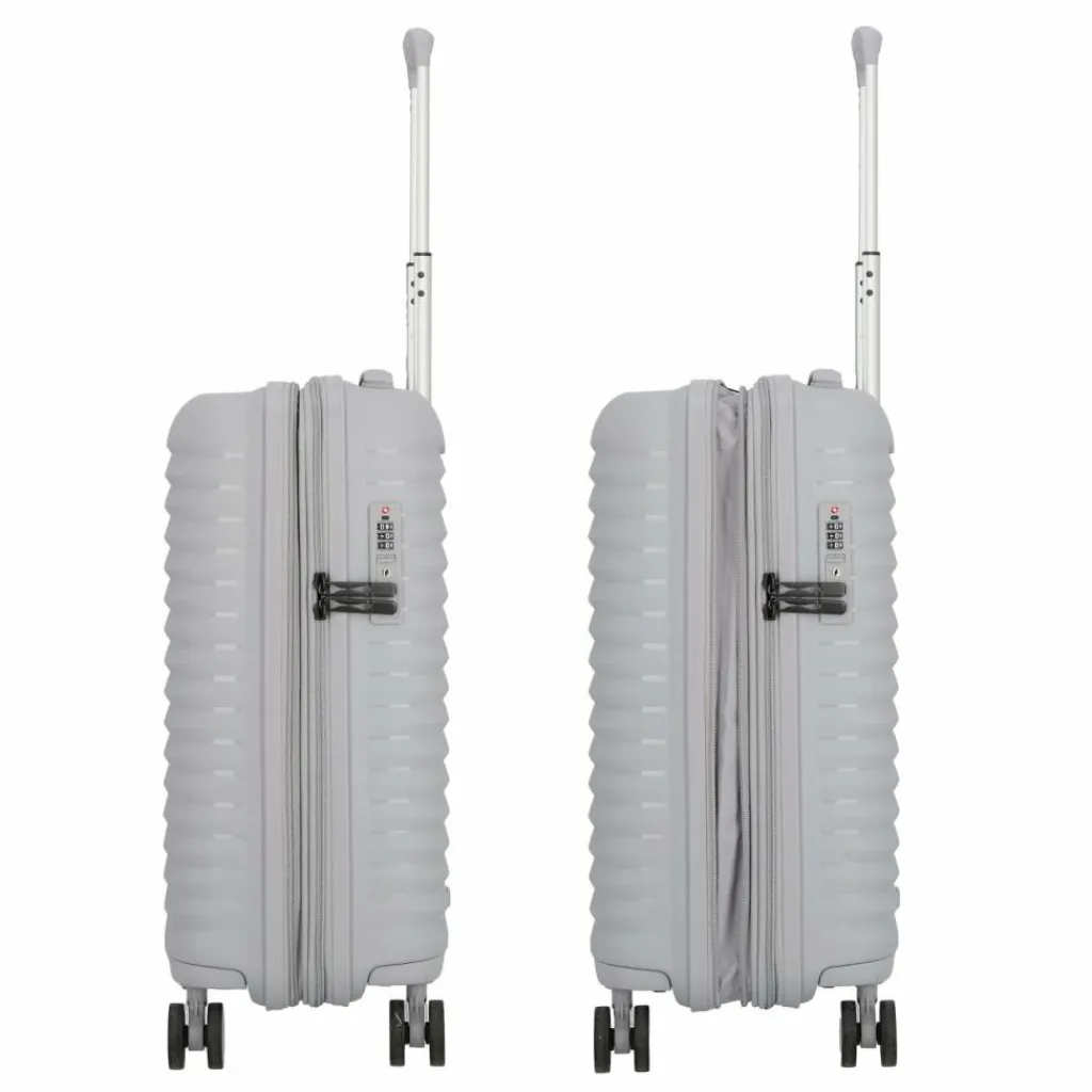 d&n Travel Line 4500 4 Rollen Kabinentrolley S 55 cm mit Dehnfalte