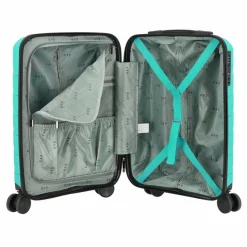d&n Hartgepäck Kabinengepäck|4-Rollen Kabinentrolleys<Travel Line 4100 4 Rollen Kabinentrolley S 54 cm petrol