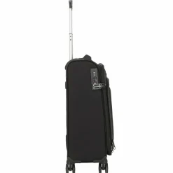 d&n Weichgepäck Kabinengepäck|4-Rollen Kabinentrolleys<Travel Line 9504 4 Rollen Kabinentrolley S 55 cm black
