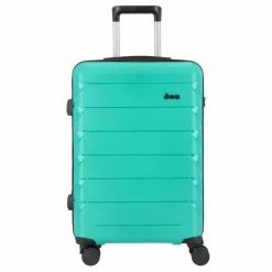 d&n Hartgepäck|4-Rollen Koffer<Travel Line 4100 4 Rollen Trolley M 64 cm petrol