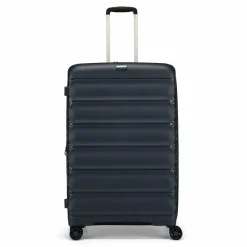 d&n Hartgepäck|4-Rollen Koffer<Travel Line 4700 4 Rollen Trolley 78 cm mit Dehnfalte navy