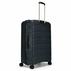 d&n Hartgepäck|4-Rollen Koffer<Travel Line 4700 4 Rollen Trolley 78 cm mit Dehnfalte navy