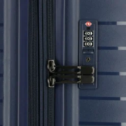 Outlet d&n Travel Line 4500 4 Rollen Trolley L 75 cm mit Dehnfalte darkblue