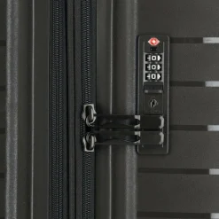 d&n Hartgepäck|4-Rollen Koffer<Travel Line 4500 4 Rollen Trolley L 75 cm mit Dehnfalte black