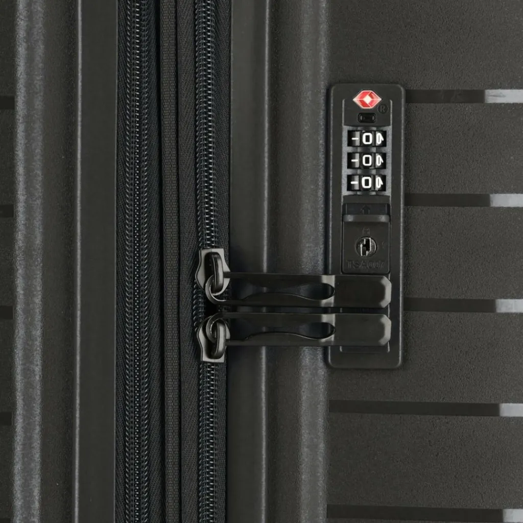 d&n Hartgepäck|4-Rollen Koffer<Travel Line 4500 4 Rollen Trolley L 75 cm mit Dehnfalte black