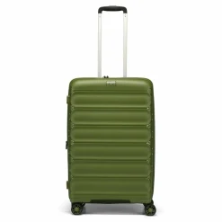 Hot d&n Travel Line 4700 4 Rollen Trolley 68 cm mit Dehnfalte olive green