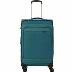 Online d&n Travel Line 9504 4 Rollen Trolley M 67 cm mit Dehnfalte petrol