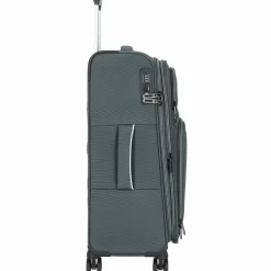Hot d&n Travel Line 9204 4 Rollen Trolley M 66 cm mit Dehnfalte grau