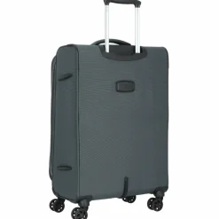 Hot d&n Travel Line 9204 4 Rollen Trolley M 66 cm mit Dehnfalte grau
