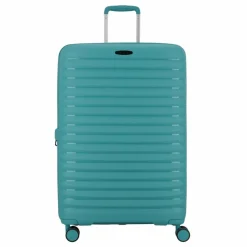 d&n 4-Rollen Koffer|Hartgepäck<Travel Line 4500 4 Rollen Trolley L 75 cm mit Dehnfalte petrol