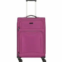 Discount d&n Travel Line 9204 4 Rollen Trolley M 66 cm mit Dehnfalte purple