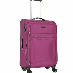 Discount d&n Travel Line 9204 4 Rollen Trolley M 66 cm mit Dehnfalte purple