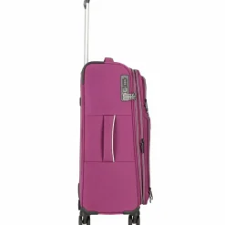 Discount d&n Travel Line 9204 4 Rollen Trolley M 66 cm mit Dehnfalte purple