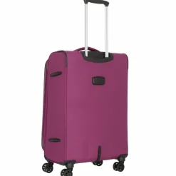 Discount d&n Travel Line 9204 4 Rollen Trolley M 66 cm mit Dehnfalte purple