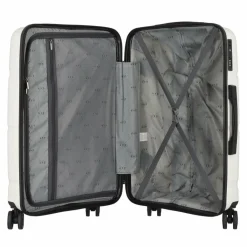 d&n Travel Line 4300 4 Rollen Trolley M 68 cm weiß