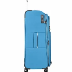 Clearance d&n Travel Line 9204 4 Rollen Trolley L 76 cm mit Dehnfalte blau