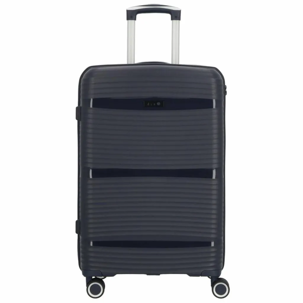 d&n Hartgepäck|4-Rollen Koffer<Travel Line 4200 4 Rollen Trolley M 67 cm darkblue